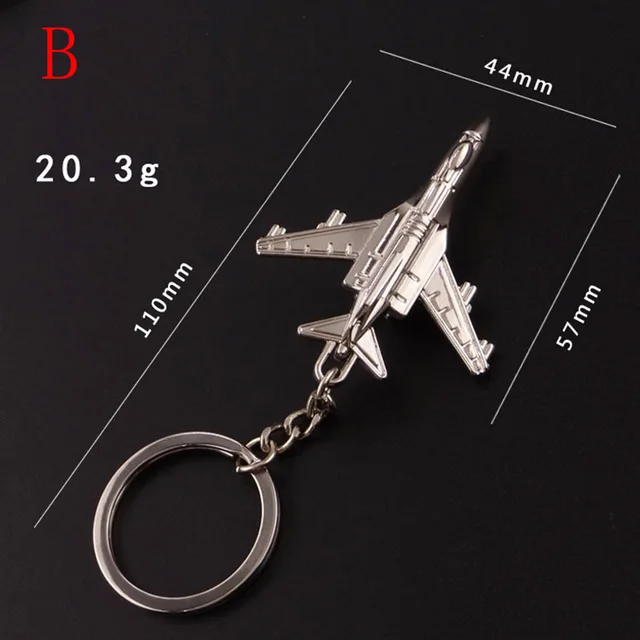 suti Creative Keychain Metal Naval Fighter Aircraft model Aviation