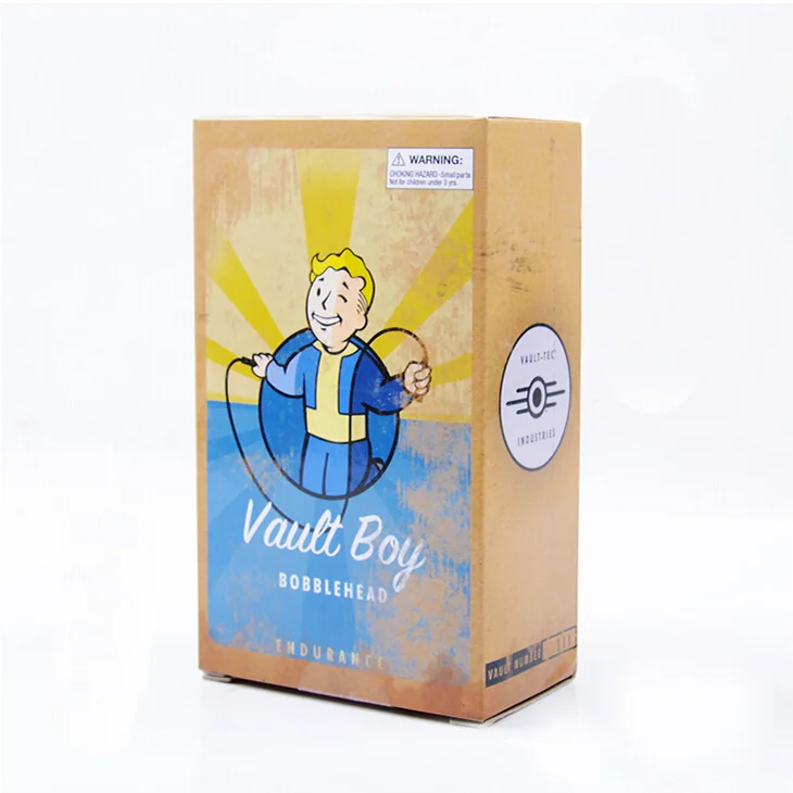 13 см Gaming Heads Fallout 4 vavle Boy TOY Bobbleheads Серия 1 фигурка животного Коллекционная модель игрушки brinquedos куклы - Цвет: ennurance box