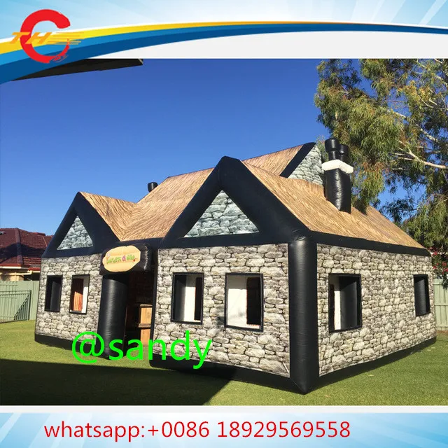 Воздушная до двери, 10x6x6 mH/33*20* 20ftH открытый большой портативный дуть надувные ирландский паб, надувной бар палатка