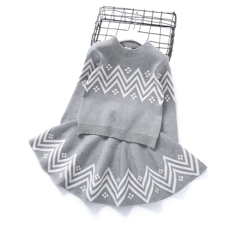 

18 Autumn Winter Baby Girl Clothing Set Long Sleeve Plaid Dress Children Kids Warm Suit Birthday Party Little princes Clothing