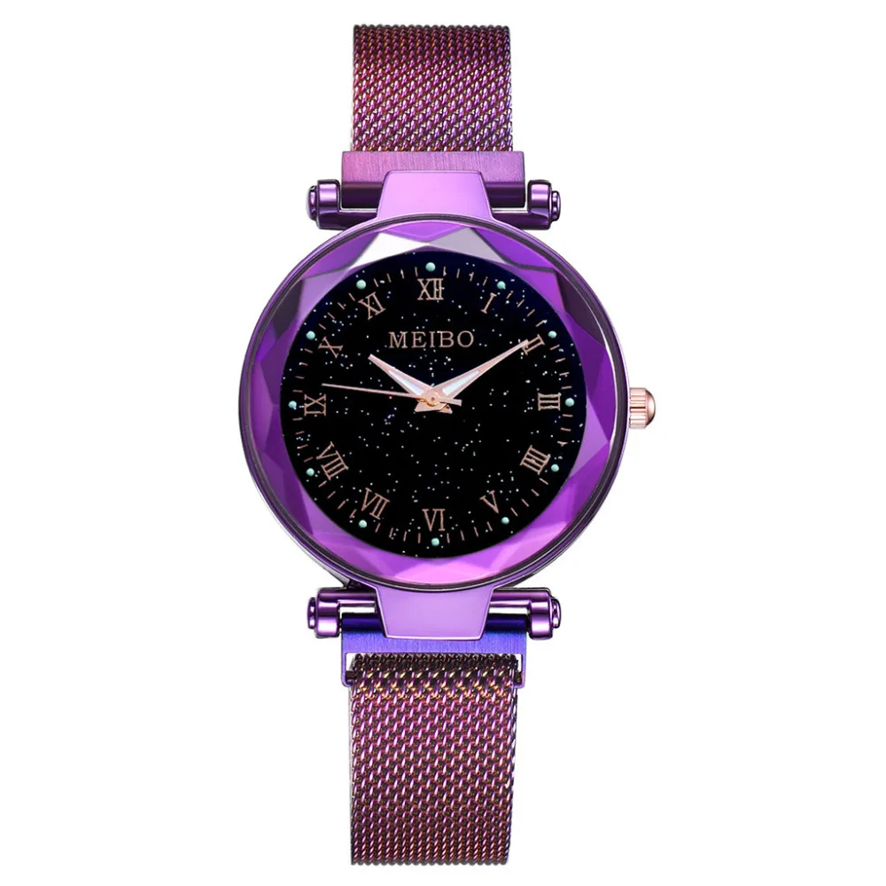 

Hot Luxury Women Watches Ladies Magnetic Starry Sky Clock Fashion Diamond Female Quartz Wristwatches relogio feminino Hour