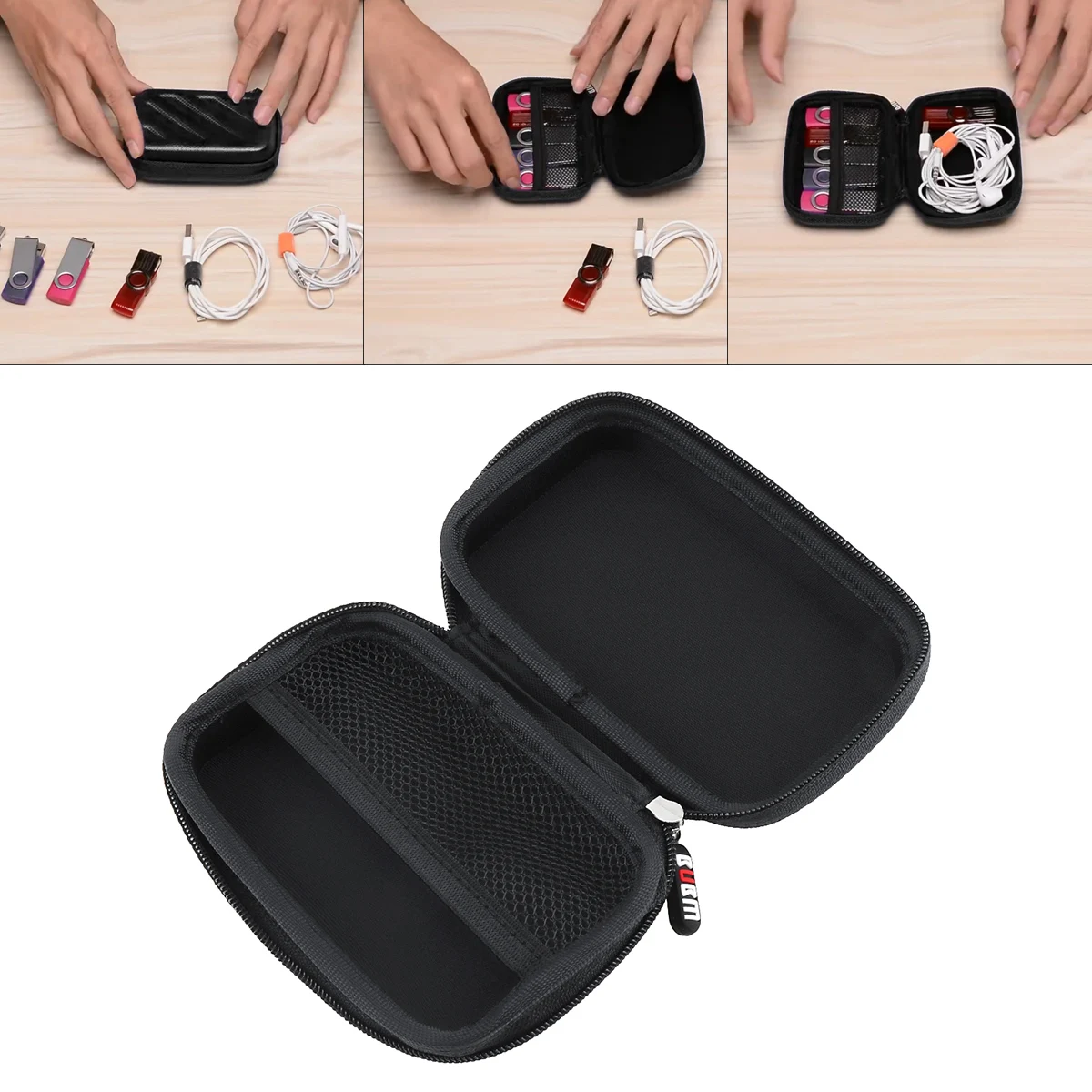 

BUBM Hard USB Flash Drive Case / Travel Carrying Bag for USB Flash Drives , SD Cards , Earphone Cables and Other Accessories