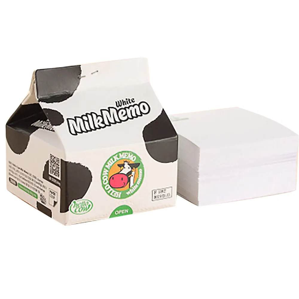 

Creative Compact Portable Milk Box Memo Note Paper School Supplies Gift