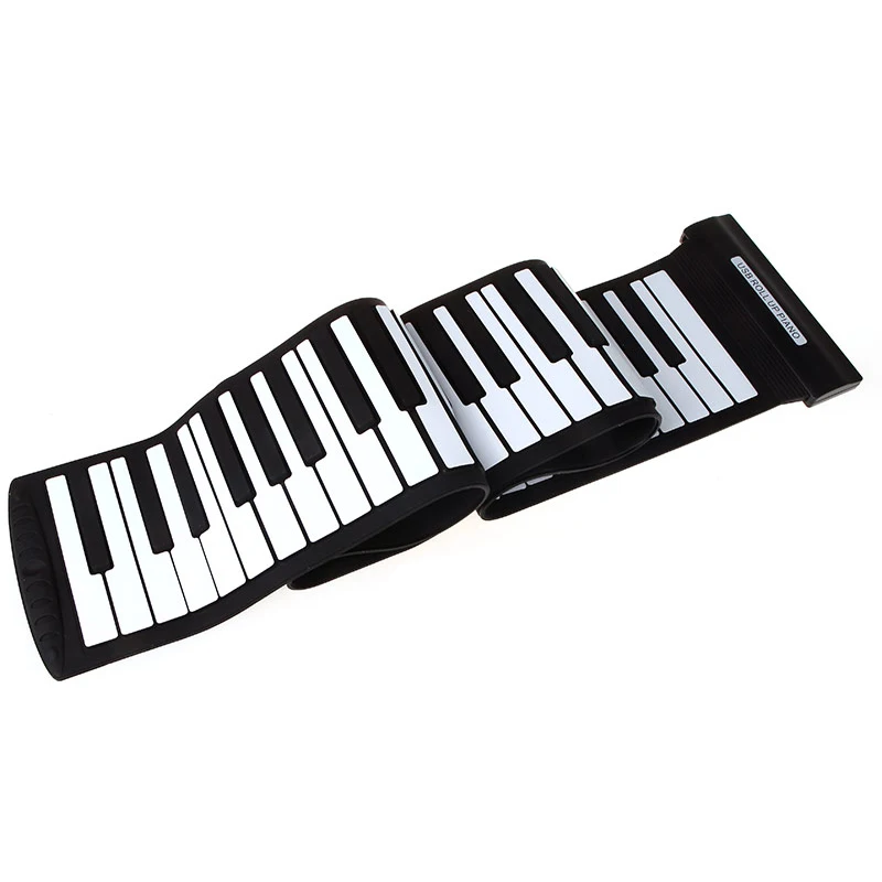 

88 Keys MIDI Roll up Piano Silicone Electronic Keyboard Piano Flexible Professional USB Electronic organ