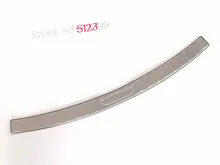 1* Stainless Steel Rear Trunk Sill Rear Bumper Protector Plate Cover Trim For Mazda CX-5 CX5 2nd Gen. 2017 2018 Accessories