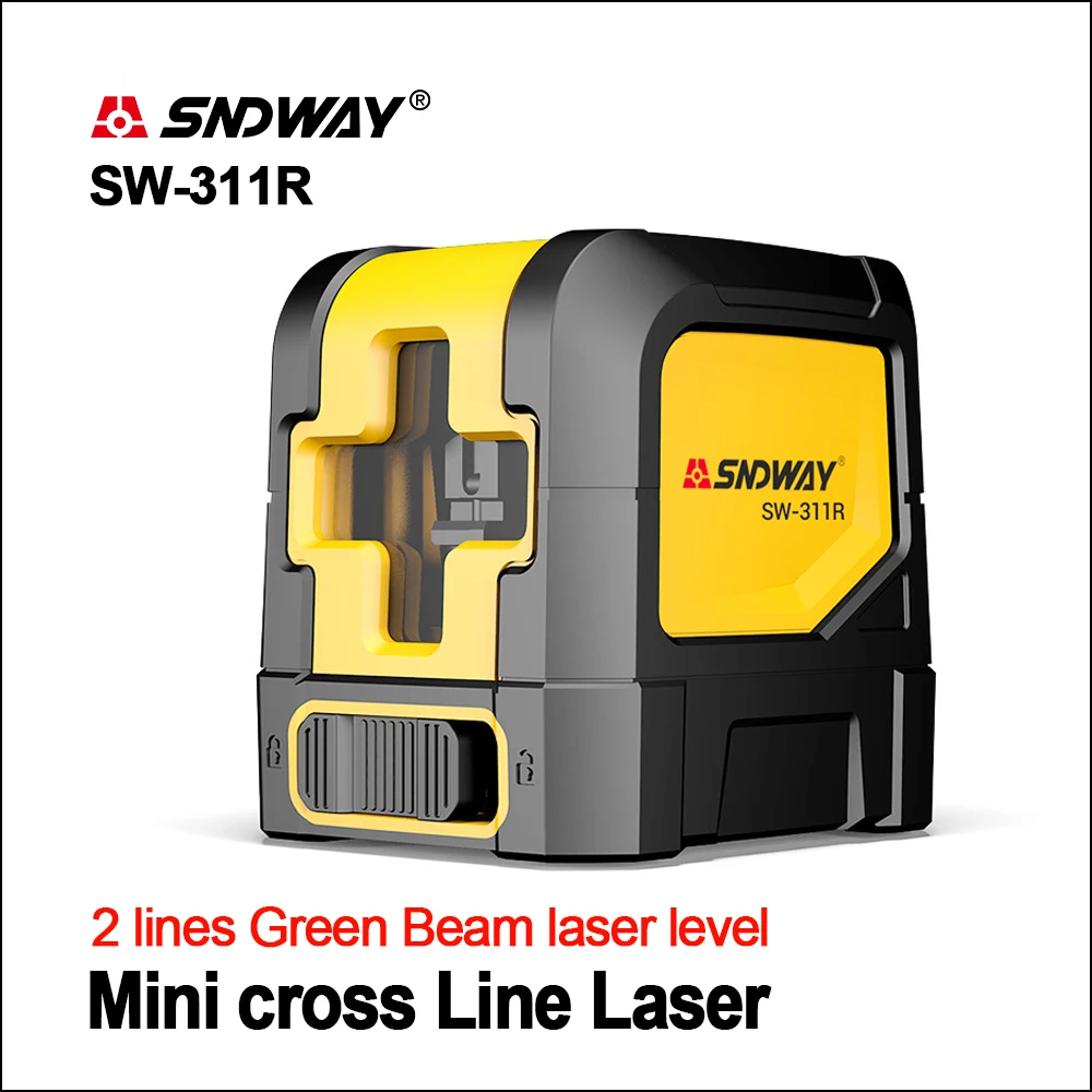SW-311R Лазер sndway уровней Зеленый лазерный уровень самонивелирующийся вертикальный горизонтальный крест лазеры красная линия измерительные инструменты 2 линии лазеры уровень - Цвет: SW-311R