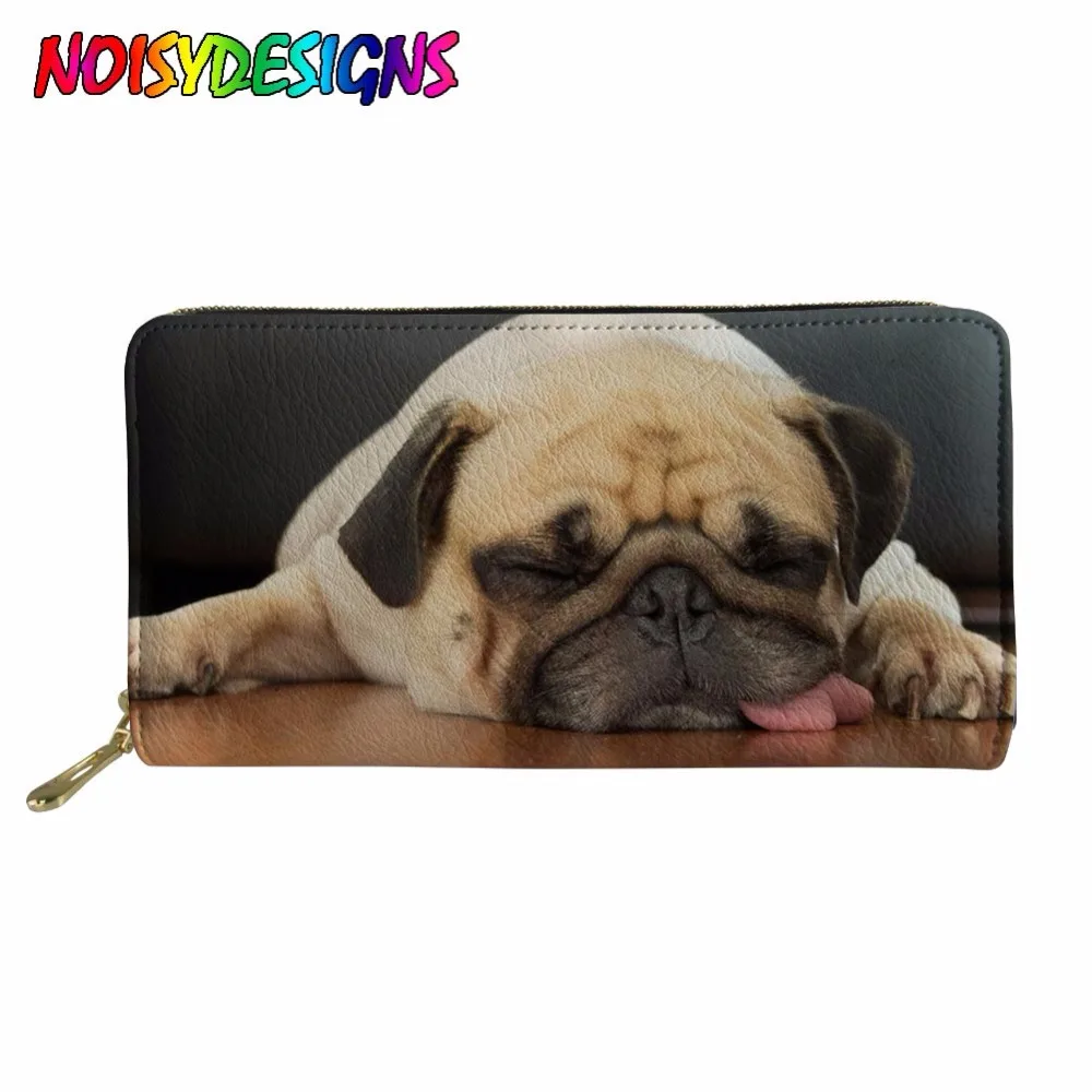 

Women Cute French Bulldog Printing Wallet&Purse Ladies Long Cluth Party Money Bag for Girls Animals Coin Pocket Zipper Femme