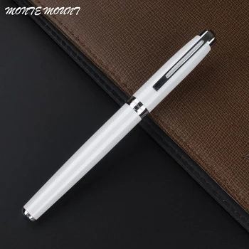 

MONTE MOUNT 723 roller ball pen White Pen Silver Clip Writing Supplies