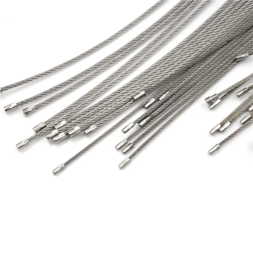 5pcs Or 10pcs Keychain Tag Rope Stainless Steel Wire Cable Loop Screw Lock Gadget Ring Key Keyring Circle Camp Hanging Tool 5pcs Or 10pcs Keychain Tag Rope Stainless Steel Wire Cable Loop Screw Lock Gadget Ring Key Keyring Circle Camp Hanging Tool