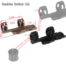 Алюминиевый охотничий прицел крепление для 25,4 мм 30 мм диаметр трубки QR Расширенный консольный QD крепления основы Авто замок Пикатинни Крепление