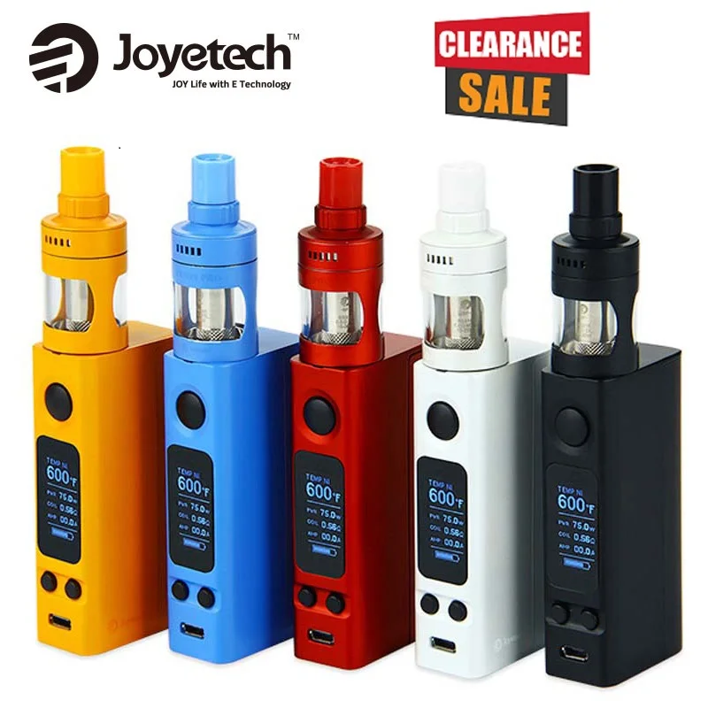 

Clearance Joyetech EVic VTwo Mini Vape Kit with 4ml Cubis Pro Tank Max 75W Output No 18650 Battery Vape Box Mod Vs PD1865 / GEN3