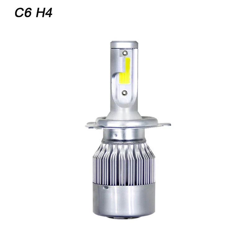 VicTsing 1pc C6 LED Car Headlights H1 H4 H7 H8H9H11 H109005HB3 9004HB1 9008 9007 H27 HB4 LED Headlight Light Bulb 36W 6000K (4)