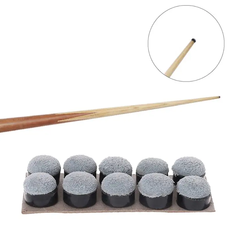 

10Pcs 13mm Screw-On Cue Tips For Billiard Pool Cue Stick and Snooker Cue Replacement Parts Sports Entertainment A0419