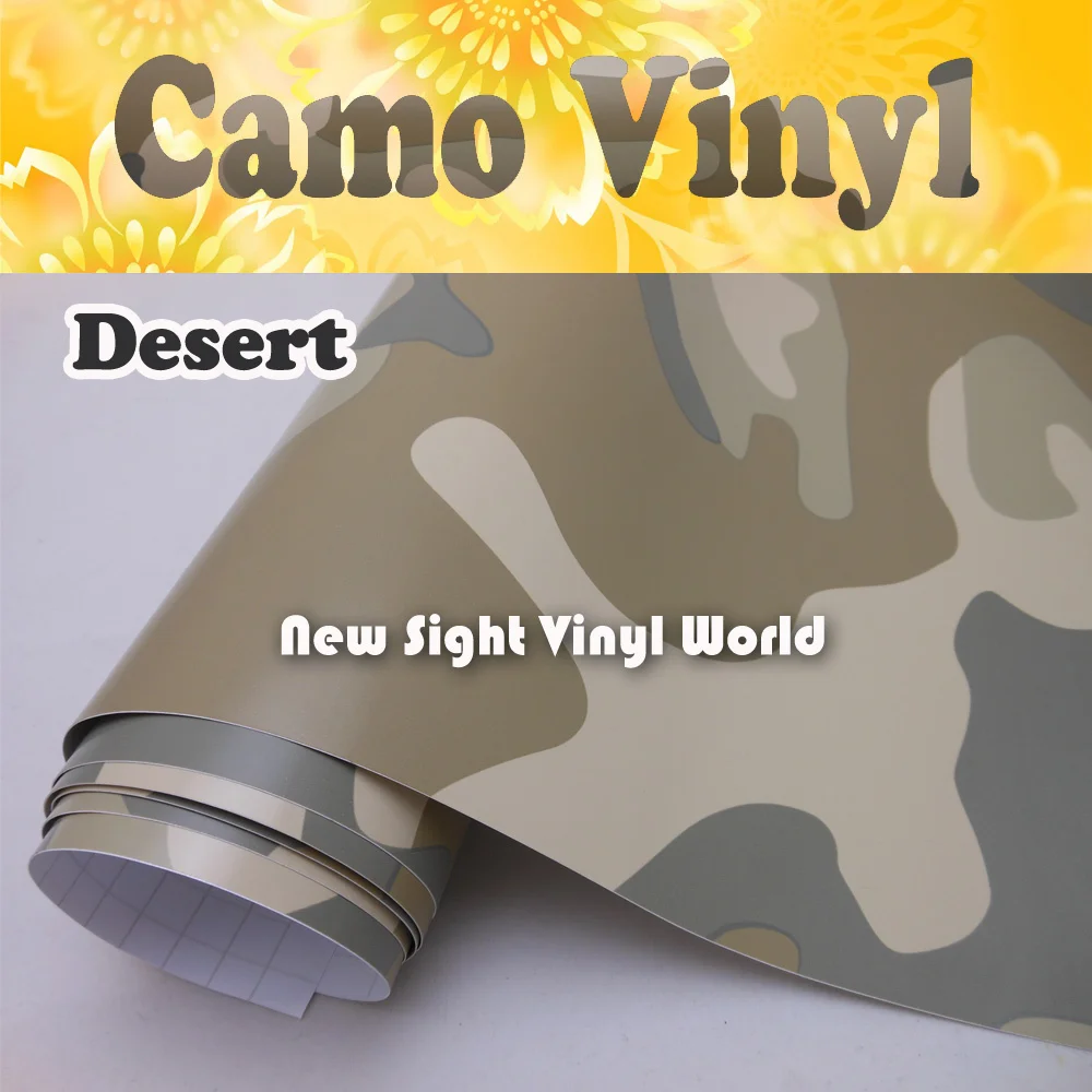 Desert Camo винил обёрточная бумага Desert Camouflage плёнки выпуска воздуха для внедорожник автомобиль мотоцикл Размеры: 1,52x30 м/Roll (5ft x 98ft)