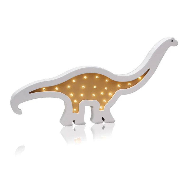 

New Dinosaur wall lamp for kid room decor lighting Wood 2AA power Cartoon design night lights kid led lighting gift IY304123-14