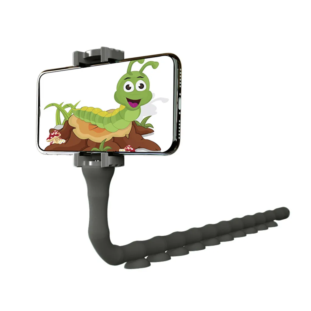 

CARPRIE Mount Holder Universal Phone Holder Stand Flexible Cute Worm Lazy Phone Holder Bed Desktop Bracket Stand For Cell Phone