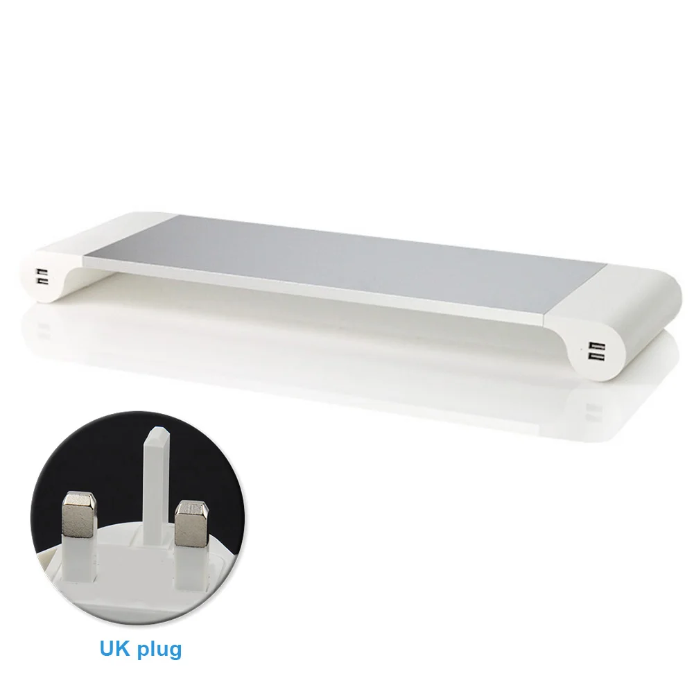 

Accessories Increased Stand Computer Holder Aluminum Alloy Monitor Base Laptop Desktop Non-Slip Durable With USB Charging Port