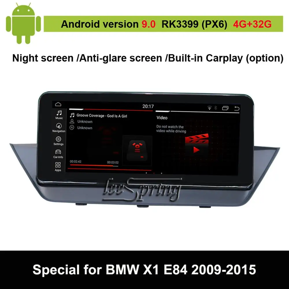 

Android 9.0 Car Audio Vdieo Player for BMW X1 E84 (2009-2015 Original Car with Screen or Without Screen)