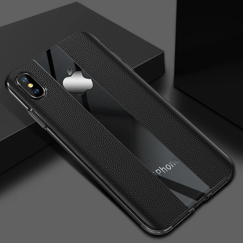 

Luxury Business Case For iPhone X XS Max XR 8 7 Shockproof Case Cover For iPhone 7 8 Plus Matte Cases TPU Bumper Shell