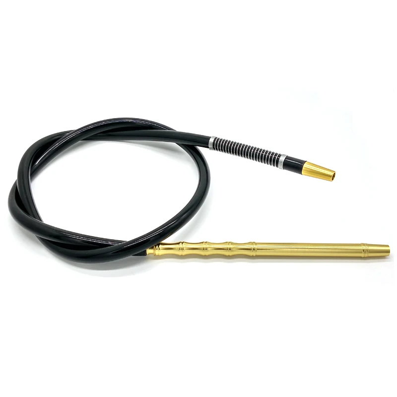 Бамбуковый секционный стиль алюминиевый и силиконовый шланг для кальяна