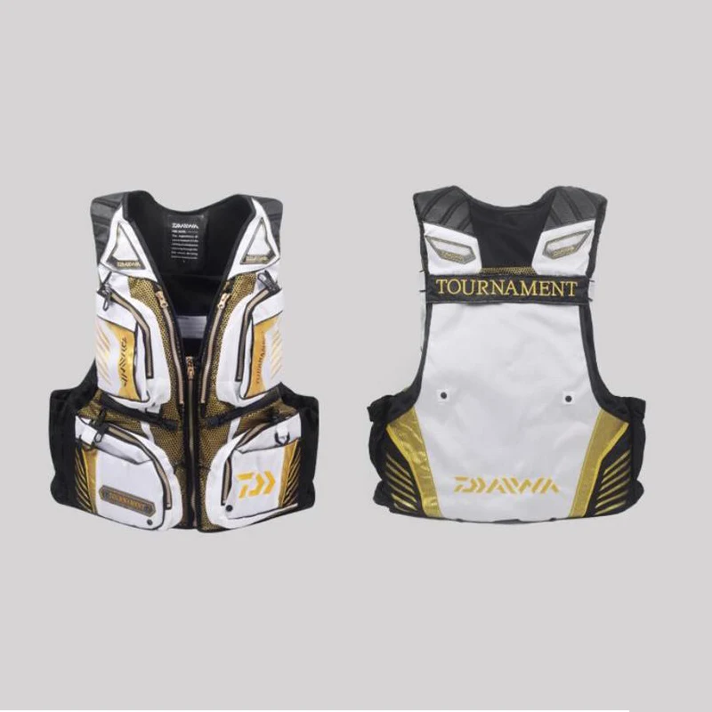 

New Outdoor Fishing Vest Life Jacket Fishing Clothes Fish Tackle 120KG Portable Breathable Flotation Vest For Swimming Fishing