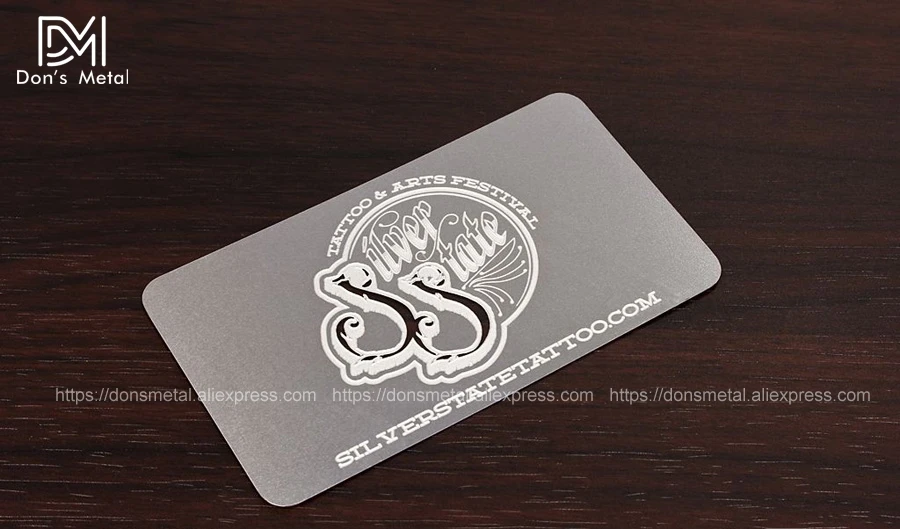Hollow out  cut out stainless steel business card metal card design metal business card custom 