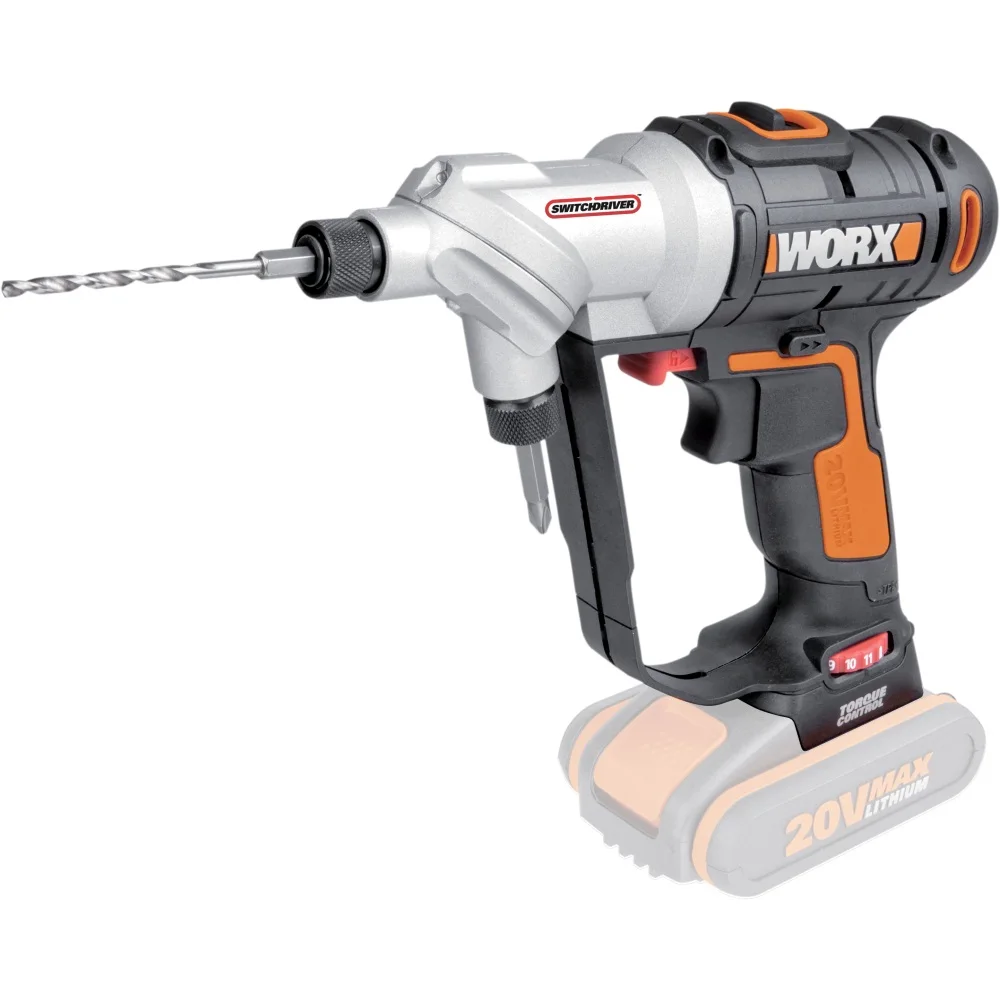 Дрель-шуруповерт аккумуляторная WORX Switchdriver WX176.9 20В без АКБ и ЗУ ► Фото 2/5