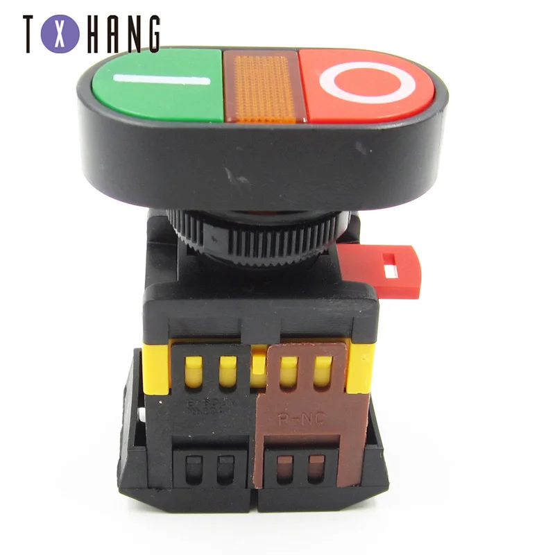 

Light Indicator Momentary Switch Red Green Power ON OFF Start Stop Push Button High Quality