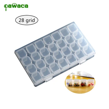 

28 Grids Jewelry Storage Box Diamond Embroidery Accessory Storage Organizer Box for DIY Art Craft/Jewelry/Pills/Small Parts