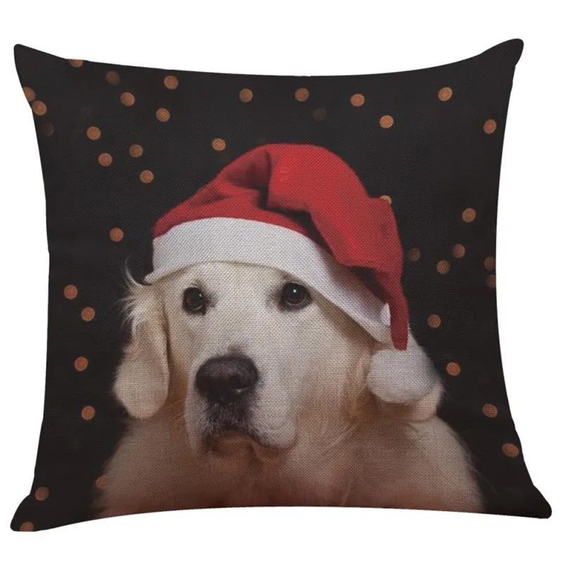 New Christmas Cotton Linen Pillow Case Sofa Cushion Cover Home Decor05