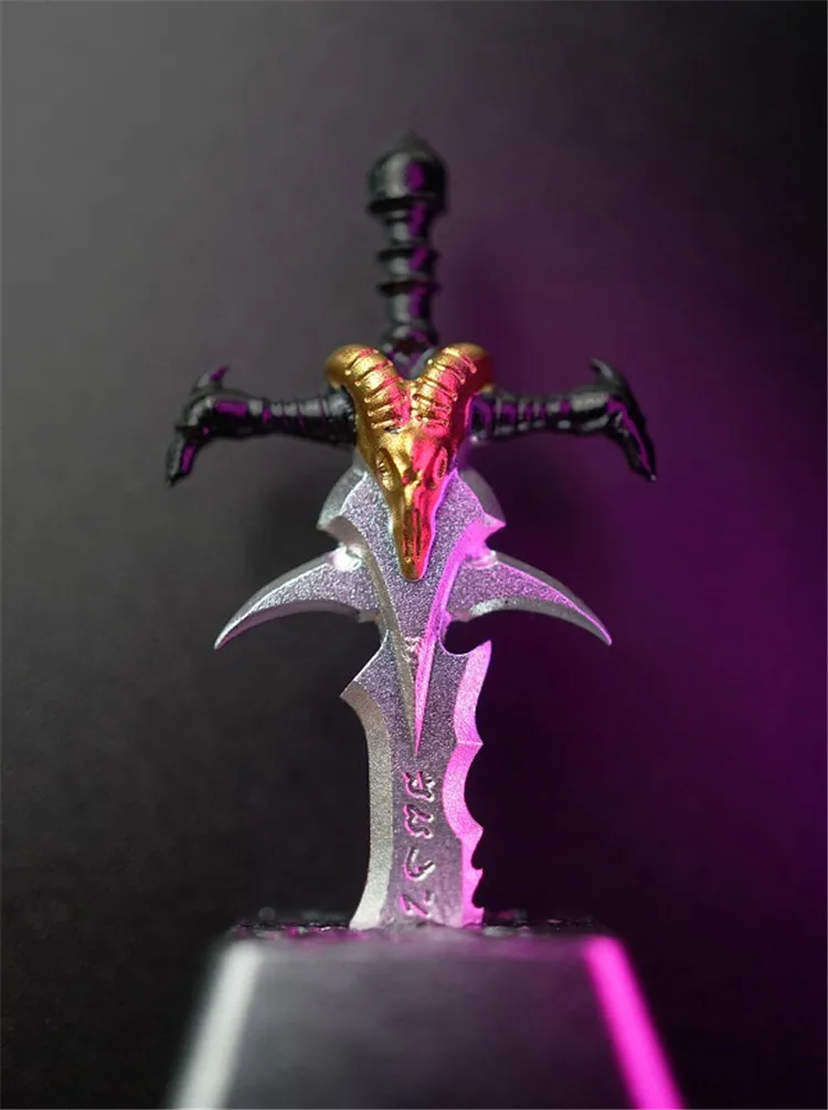 Для Dota Frostmourne Sword Keycaps ESC OEM подсветка 3D подсветка алюминиевые металлические клавиши на клавиатуру для механической игровой клавиатуры