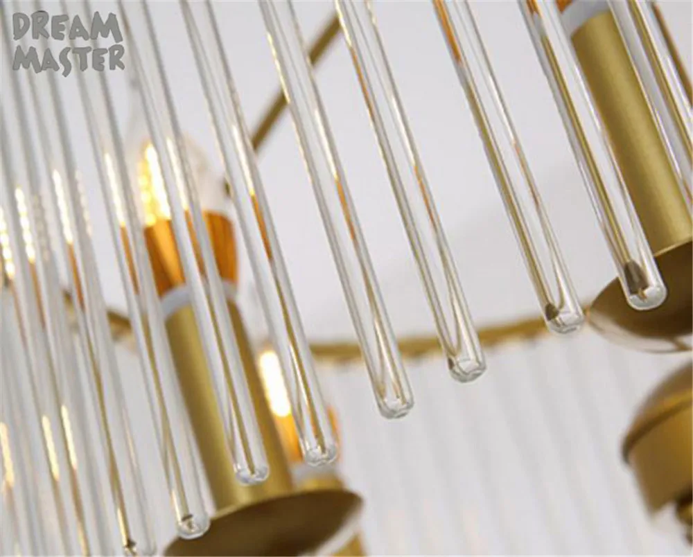 Промышленные золотые канделябры bulb освещение люстр современный кристалл кольцо