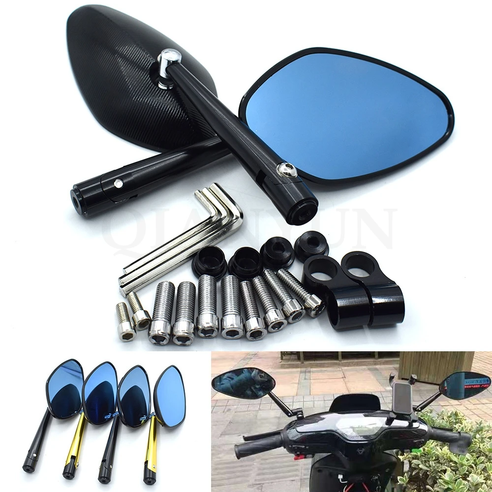 

Universal new CNC aluminum alloy motorcycle rearview mirror 8mm 10mm for Yamaha YZF R1 R6 FZ1 FAZER R6S R6S FJR1300 XJR1300