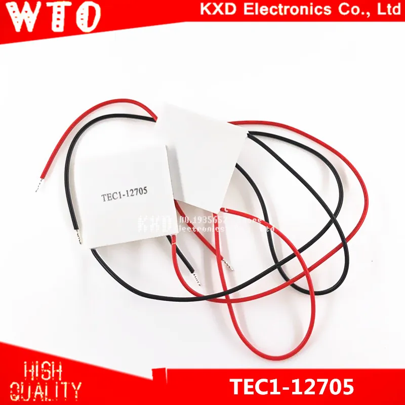 

TEC1-12705 Thermoelectric Cooler Peltier 12705 12V 5A Cells, TEC12705 Peltier Elemente Module 5PCS/LOT Free Shipping