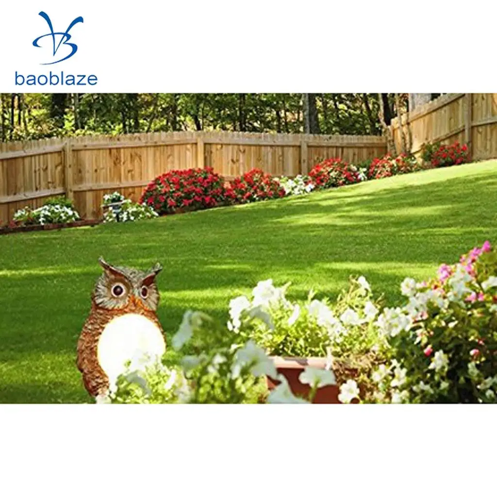 Solar Powered Decorative Garden Ornament Animal Birds Pathway Owl LED Light