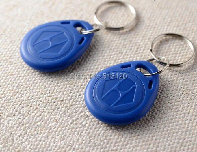 

(100 pcs/lot) 125Khz RFID Token Keyfob Proximity EM4100 Smart Card Tags Keychains for Access Control