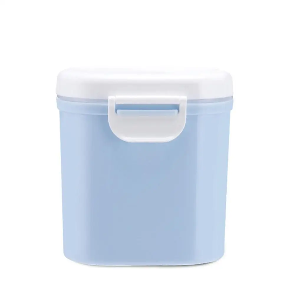 Хоббилан большой емкости детское молоко порошок может герметичный ящик для хранения бочонок молочный порошок коробка для молочного порошка печенье - Цвет: L-blue