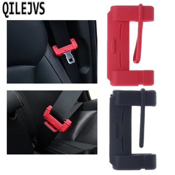 

QILEJVS Universal Silicone Car Seat Belt Buckle Covers Clip Anti-Scratch Cover