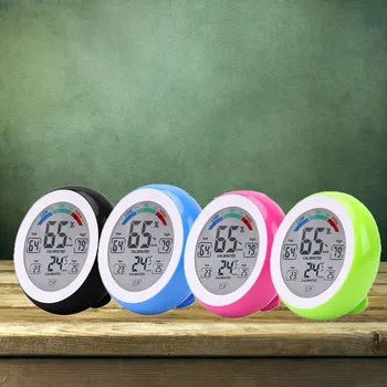 

Gift Idea Magnetic Touch Screen Digital Alarm Clock with Thermometer Hygrometer Temperature Sensor Humidity Meter Table Desk