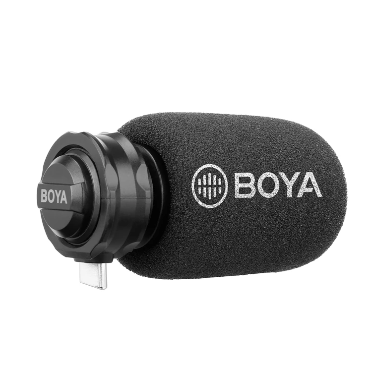 

BOYA BY-DM100 Digital Stereo Phone Microphone Condenser Android Record Microphone with Type-C Port for Recording Interview Live