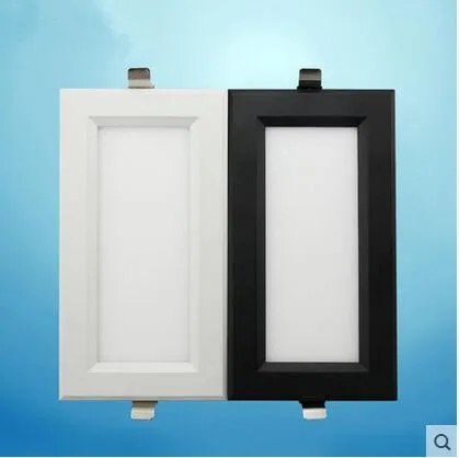 

40pcs double Super Bright Recessed square LED Downlight COB 15W LED Spot light LED decoration Ceiling Lamp AC110V 220V