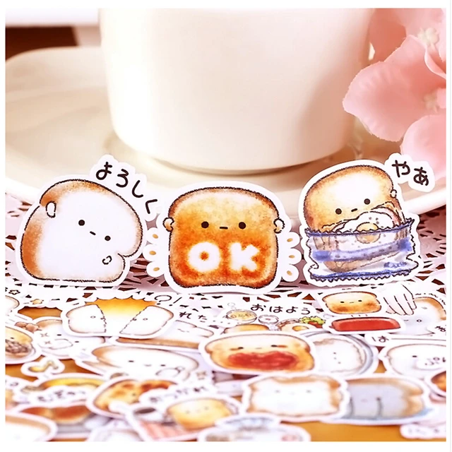 40pcs Creative Cute Self-made Bread Story/ Food Scrapbooking Stickers  /Decorative Sticker /DIY Craft Photo Albums Kawaii - AliExpress