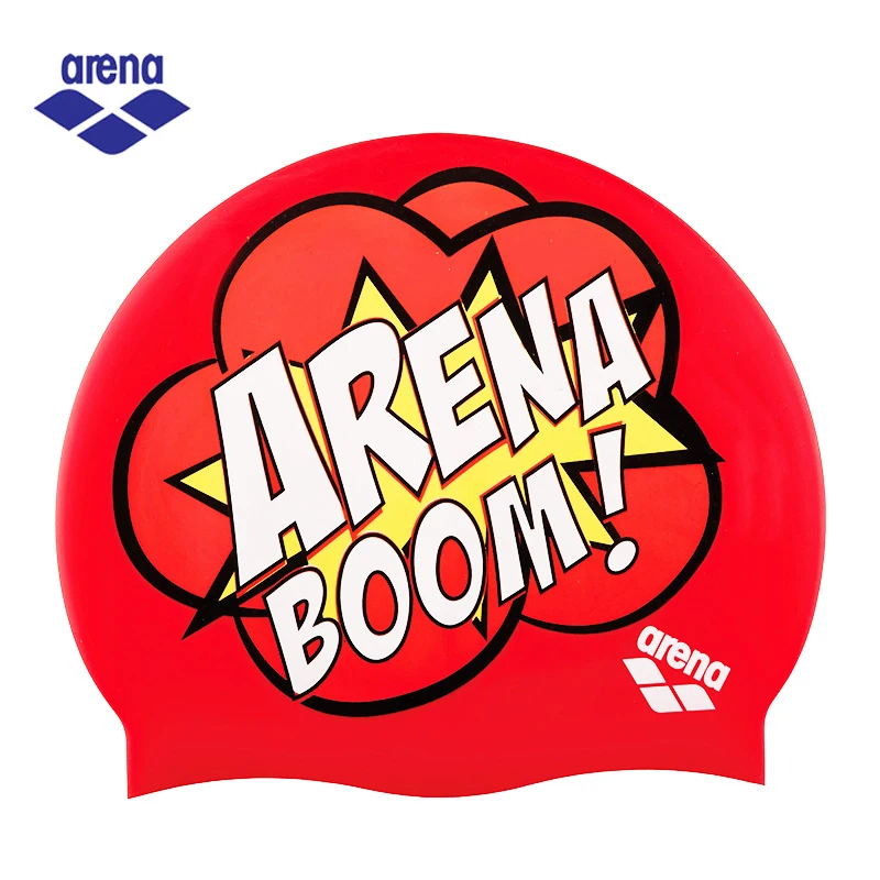 Arena Silicone Swimming Cap For Women & Men Waterproof Printed Swimming