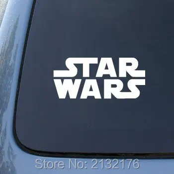 Star Wars фильм логотип 6''wide высокое качество Наклейки для Audi BMW Mercedes автомобиля vw