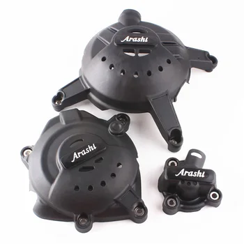 

For Yamaha YZF R3 2015 2016 Engine Stator Cover Crankcase Guard Protector Set Black