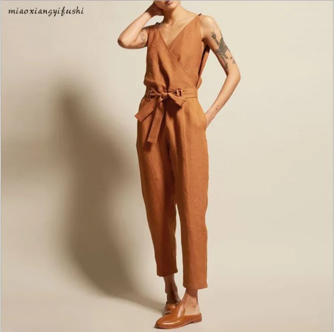 Celmia Summer Plus Size Vintage Women Jumpsuit 2019 Romper Casual Sleeveless Celmia Summer Plus Size Vintage Women Jumpsuit 2019 Romper Casual Sleeveless