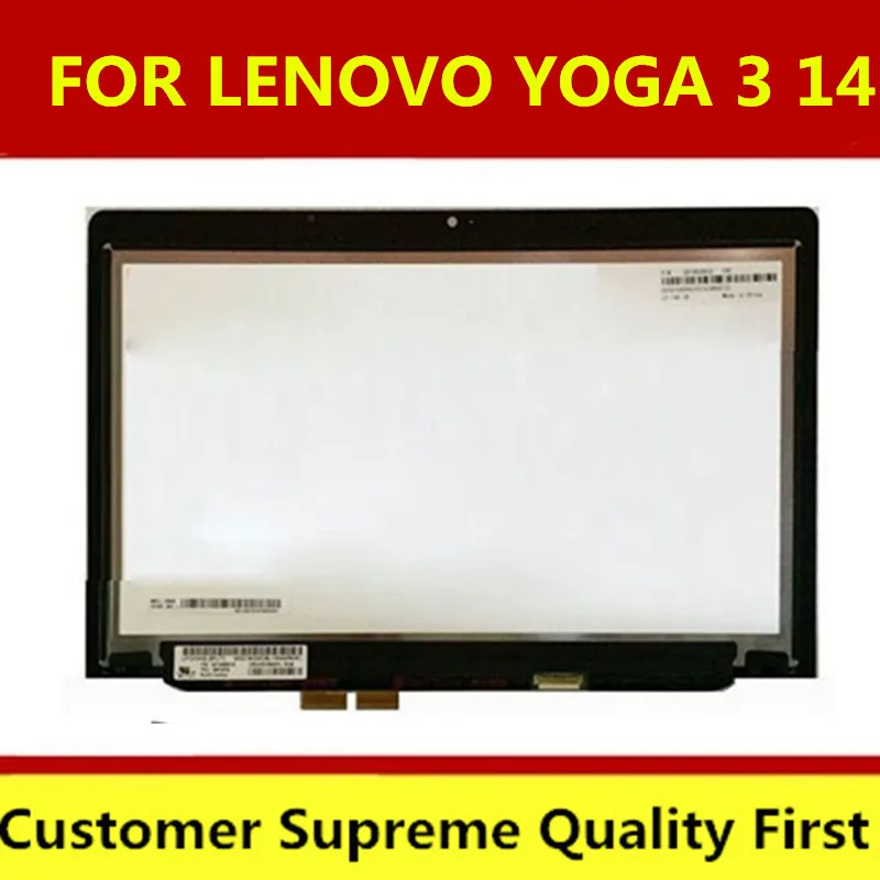 14/'/' LCD Touch Screen Digitizer Assembly Bezel For Lenovo Yoga 3 14 80JH000SUS