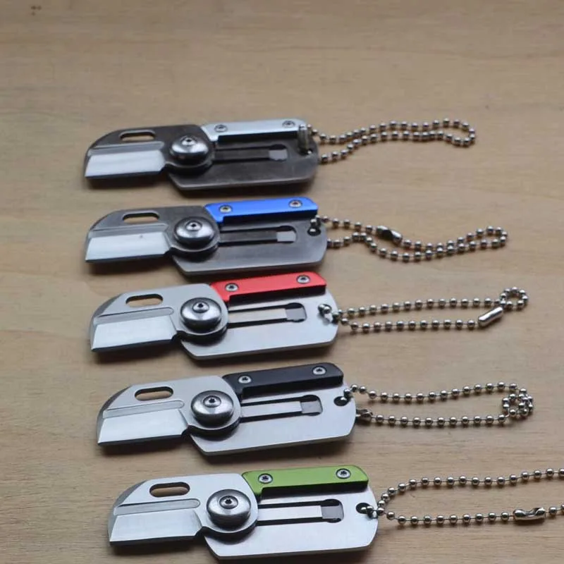 Plegable Mini defensa seguridad sorpresa EDC cuchillo del ejército desierto de deportes al aire libre Camping supervivencia defensa personal
