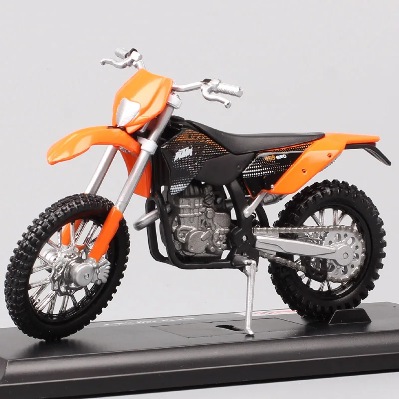 

Maisto 1:18 Mini scale KTM 450 EXC Motorcycle dirt race vehicles Diecast model toys motorbike racing miniatures hobby collectors