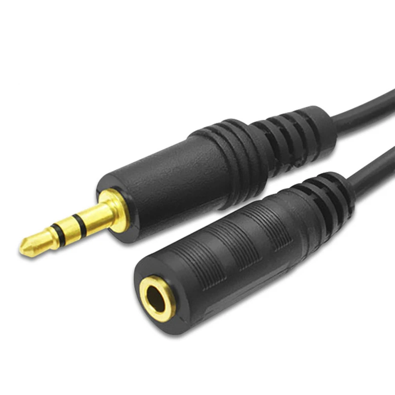 Trumsoon Male to Female 3.5mm Extension Cable Audio AUX Cord for PC Laptop MP3 Speaker Phone Car Earphone